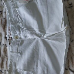 nwt American eagle white midi shorts